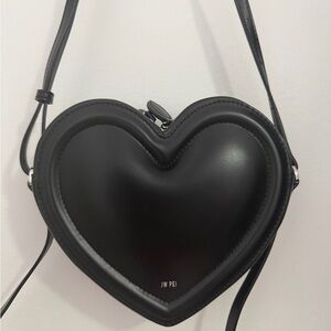 JW PEI Black Heart Crossbody Bag